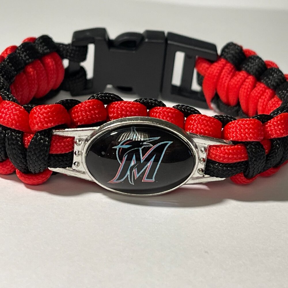 Miami Marlins MLB Paracord Bracelet NEW